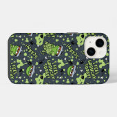 Sesamstraat | Oscar het Grouch Phrase Pattern iPhone Hoesje (Achterkant horizontaal)