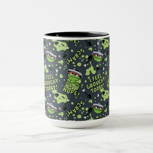 Sesamstraat | Oscar het Grouch Phrase Pattern Mok (Midden)
