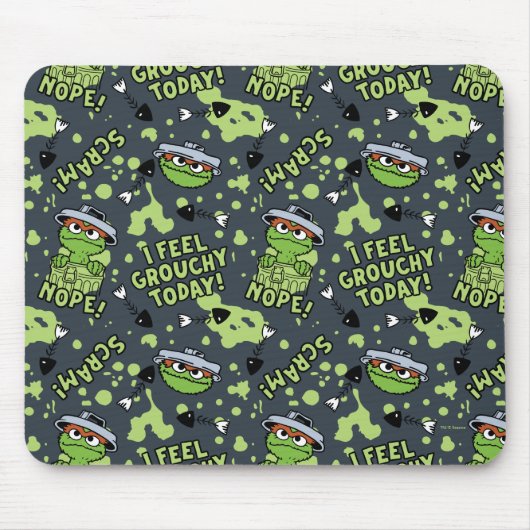 Sesamstraat | Oscar het Grouch Phrase Pattern Muismat (Voorkant)