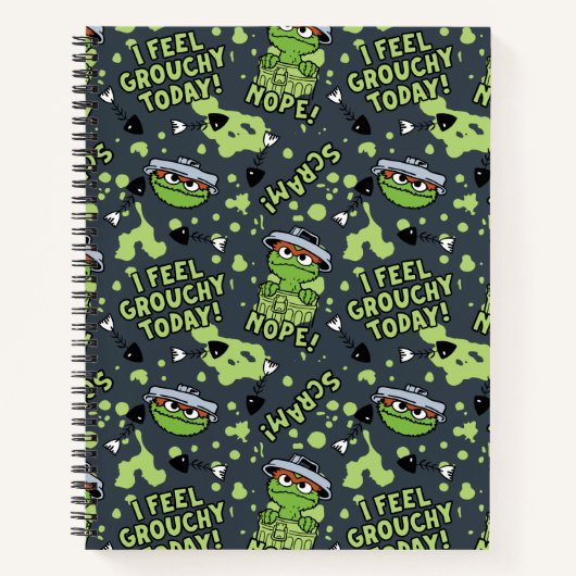 Sesamstraat | Oscar het Grouch Phrase Pattern Notitieboek (Voorkant)