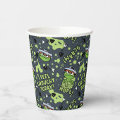Sesamstraat | Oscar het Grouch Phrase Pattern Papieren Bekers (Links)