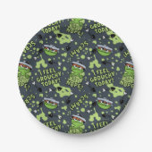 Sesamstraat | Oscar het Grouch Phrase Pattern Papieren Bordje (Voorkant)