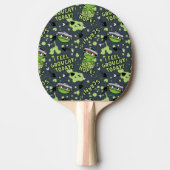 Sesamstraat | Oscar het Grouch Phrase Pattern Tafeltennisbatje (Voorkant)