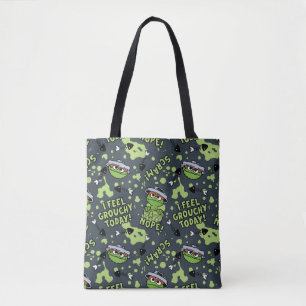 Sesamstraat Oscar het Grouch Phrase Pattern Tote Bag