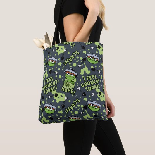 Sesamstraat | Oscar het Grouch Phrase Pattern Tote Bag (Dichtbij)