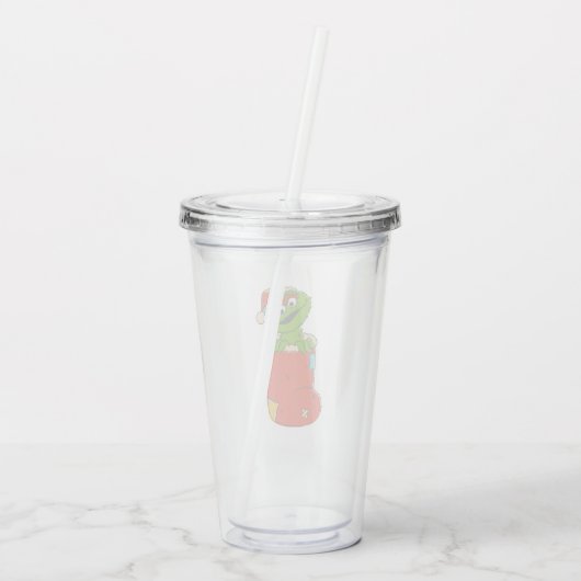 Sesamstraat |  Oscar in Stocking Acryl Drinkbeker (Achterkant)