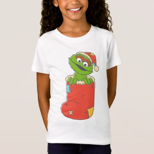Sesamstraat | Oscar in Stocking T-shirt (Voorkant)