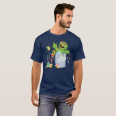 Sesamstraat | Oscar - kerstboom T-shirt (Voorkant volledig)