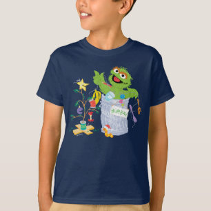 Sesamstraat Oscar - kerstboom T-shirt
