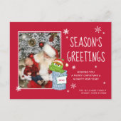 Sesamstraat | Oscar Season's Groeten - Foto Feestdagenkaart (Voorkant)