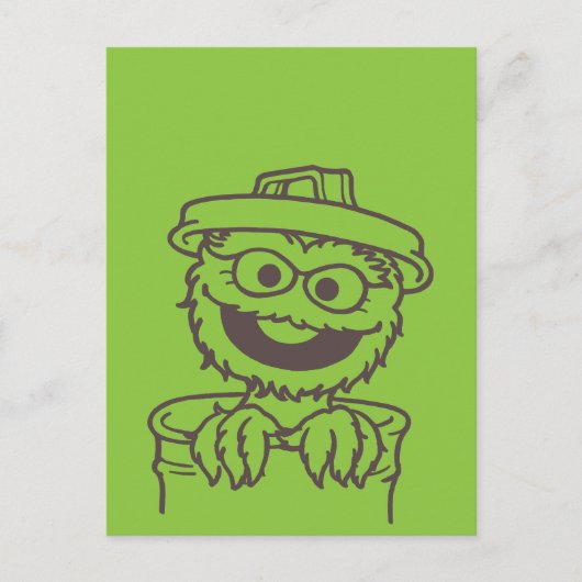 Sesamstraat | Oscar the Grouch Bright Briefkaart (Voorkant)