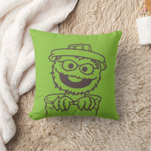 Sesamstraat   Oscar the Grouch Bright Kussen