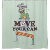 Sesamstraat | Oscar the Grouch Verplaats je blik Douchegordijn (Voorkant)