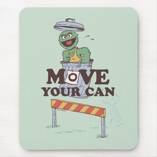 Sesamstraat | Oscar the Grouch Verplaats je blik Muismat (Voorkant)