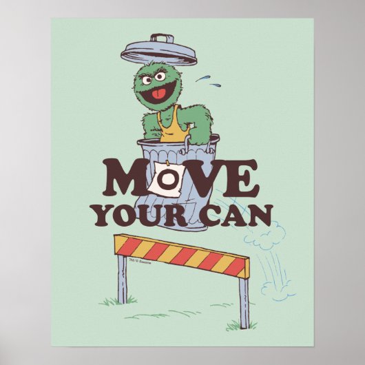 Sesamstraat | Oscar the Grouch Verplaats je blik Poster (Voorkant)