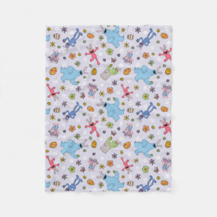 Sesamstraat paashaas patroon fleece deken