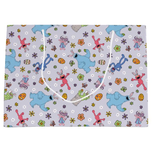 Sesamstraat paashaas patroon groot cadeauzakje (Voorkant)