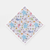 Sesamstraat paashaas patroon servet (Hoek)