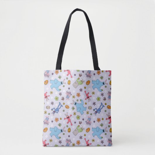 Sesamstraat paashaas patroon tote bag (Voorkant)