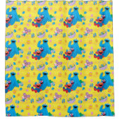 Sesamstraat Paasmandpatroon Douchegordijn (Voorkant)