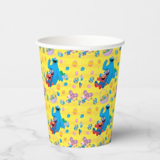 Sesamstraat Paasmandpatroon Papieren Bekers (Rechts)