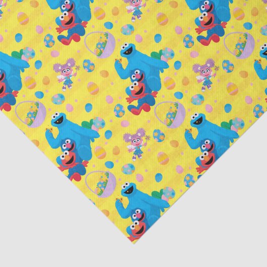 Sesamstraat Paasmandpatroon Tissuepapier (Detail)