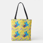 Sesamstraat Paasmandpatroon Tote Bag (Achterkant)