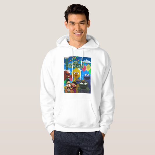 Sesamstraat personages | Feestscène Hoodie (Voorkant volledig)
