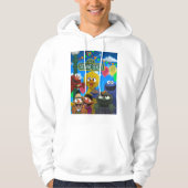 Sesamstraat personages | Feestscène Hoodie (Voorkant)