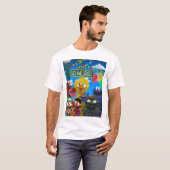 Sesamstraat personages | Feestscène T-shirt (Voorkant volledig)