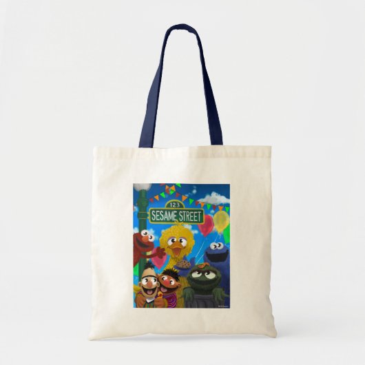 Sesamstraat personages | Feestscène Tote Bag (Voorkant)