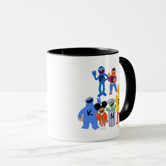 Sesamstraat personages | Wees aardig - Gebarentaal Mok (Voorkant rechts)