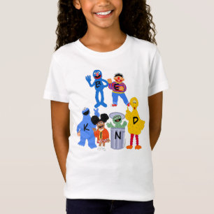Sesamstraat personages   Wees aardig - Gebarentaal T-shirt