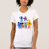Sesamstraat personages | Wees aardig - Gebarentaal T-shirt (Voorkant)