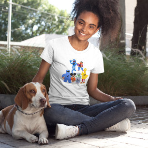 Sesamstraat personages   Wees aardig - Gebarentaal T-shirt