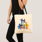 Sesamstraat personages | Wees aardig - Gebarentaal Tote Bag (Voorkant (product))