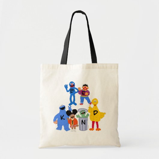 Sesamstraat personages | Wees aardig - Gebarentaal Tote Bag (Voorkant)