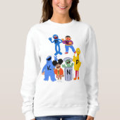 Sesamstraat personages | Wees aardig - Gebarentaal Trui (Voorkant)