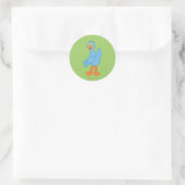 Sesamstraat Pino Ronde Sticker (Tas)