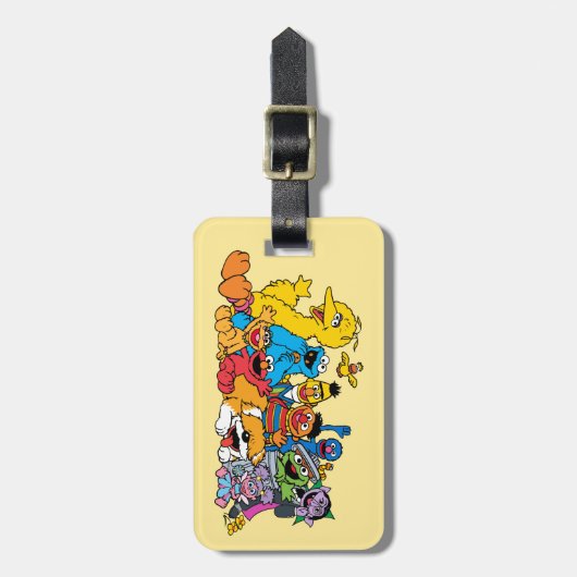 Sesamstraat | Portret Sesame Pals Group Bagagelabel (Voorkant verticaal)