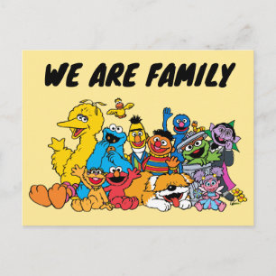 Sesamstraat Portret Sesame Pals Group Briefkaart