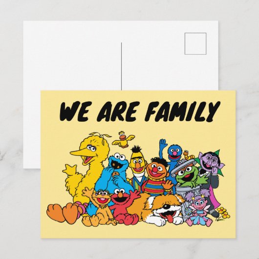 Sesamstraat | Portret Sesame Pals Group Briefkaart (Voorkant / Achterkant)