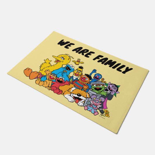 Sesamstraat | Portret Sesame Pals Group Deurmat (Schuin)