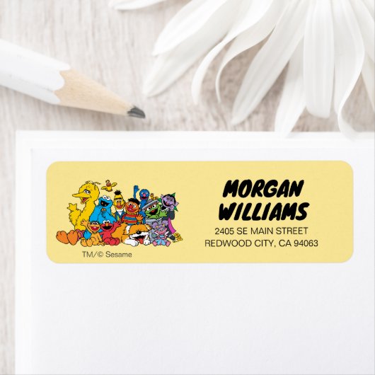 Sesamstraat | Portret Sesame Pals Group Etiket (Insitu)