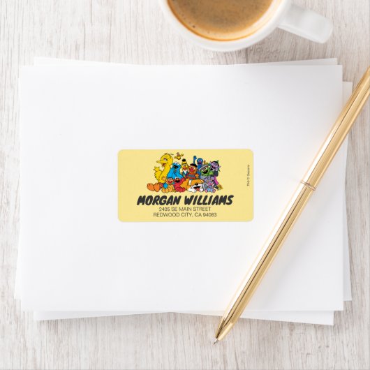 Sesamstraat | Portret Sesame Pals Group Etiket (Insitu)