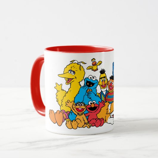 Sesamstraat | Portret Sesame Pals Group Mok (Voorkant links)