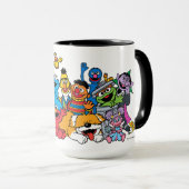 Sesamstraat | Portret Sesame Pals Group Mok (Voorkant rechts)