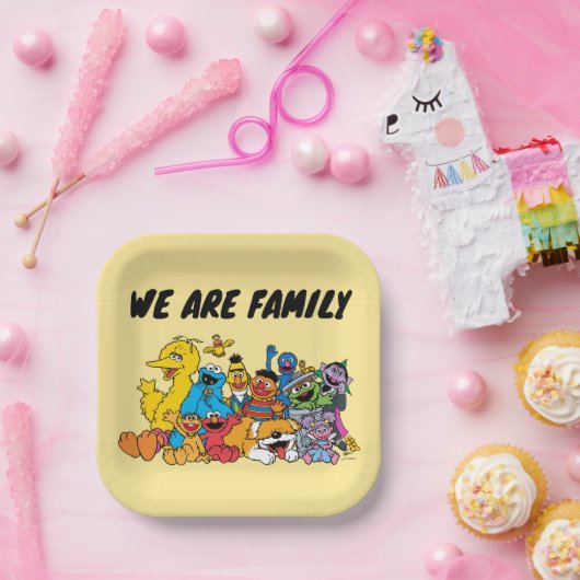 Sesamstraat | Portret Sesame Pals Group Papieren Bordje (Feest)