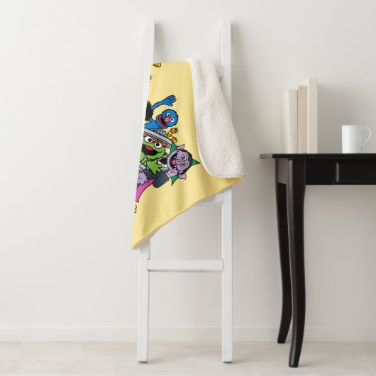 Sesamstraat | Portret Sesame Pals Group Sherpa Deken (In situ)