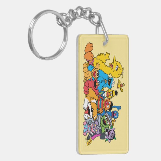 Sesamstraat | Portret Sesame Pals Group Sleutelhanger (Voorkant Links)